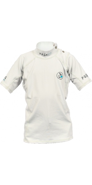 2026 Peak PS Junior Tecwik Short Sleeve Rash Vest 26KTWSS - White